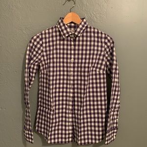 J Crew: Long sleeve button- down top